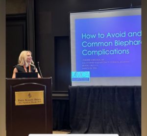 Dr Jennifer Murdoc giving a presentation