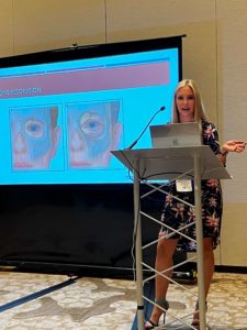 Dr Jennifer Murdock giving a presentation on Bone Resorption