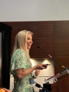 Dr Jennifer Murdock giving a presentation