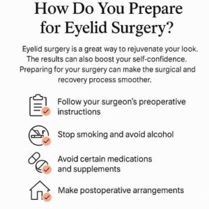Infographic for Eyelid Surgery Preparation